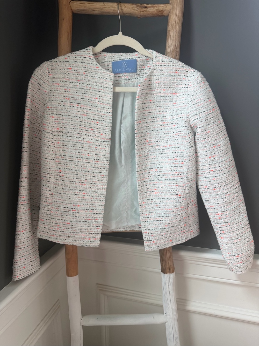 Alice Walk Original Tweed Open-Front Jacket